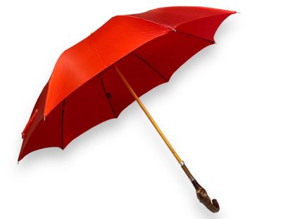 Artistic wood carved handle long umbrella - Image 2