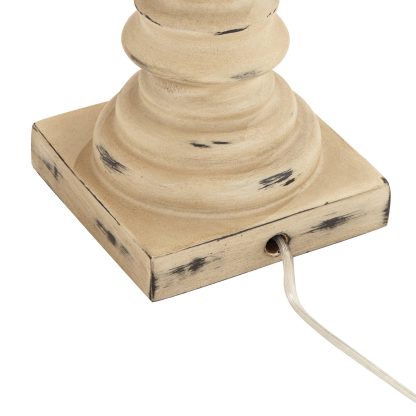 Natural style woven lampshade table lamp - Image 2