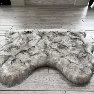 High-grade gray imitation wool carpet