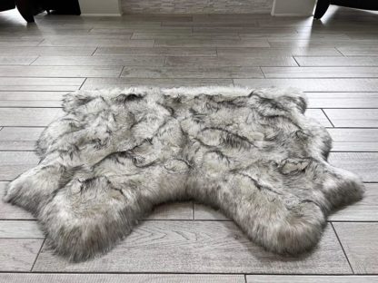 High-grade gray imitation wool carpet