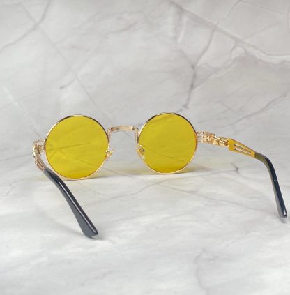 Steampunk retro round frame sunglasses - Image 2
