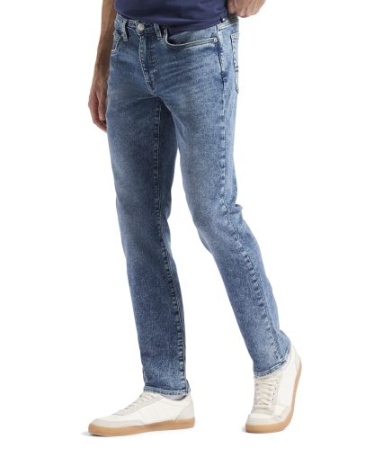 Light blue washed straight jeans - Image 3