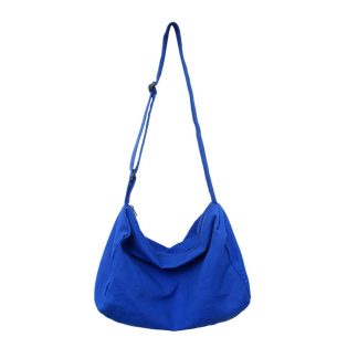 Royal blue canvas casual shoulder bag