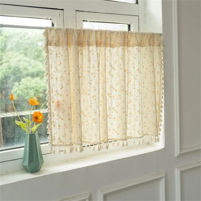 Floral tassel short curtain - Image 2