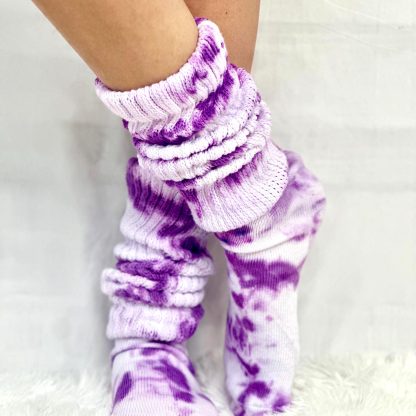 Tie-dyed pile socks - Image 6