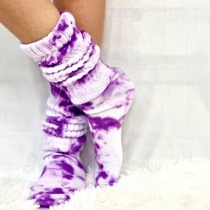 Tie-dyed pile socks - Image 5