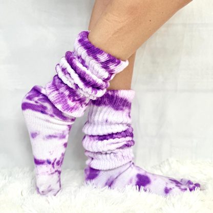 Tie-dyed pile socks - Image 4