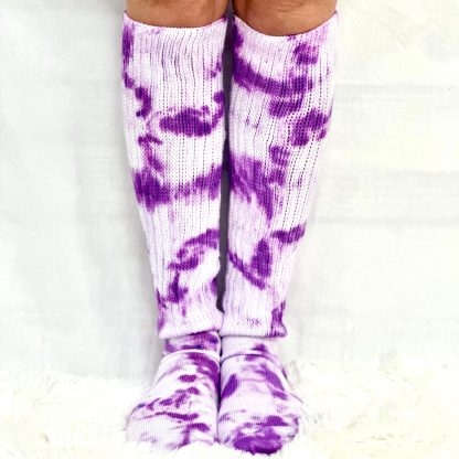 Tie-dyed pile socks - Image 2