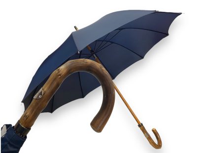 Vintage solid wood curved handle long umbrella - Image 2