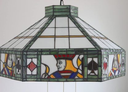 Tiffany style playing card element chandelier - Image 9