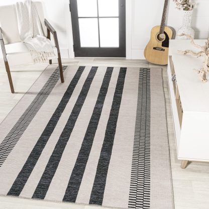 Modern simple striped carpet - Image 8