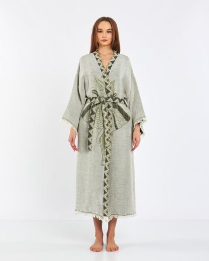 Bohemian embroidered robe