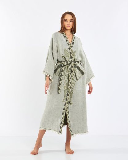 Bohemian embroidered robe - Image 2