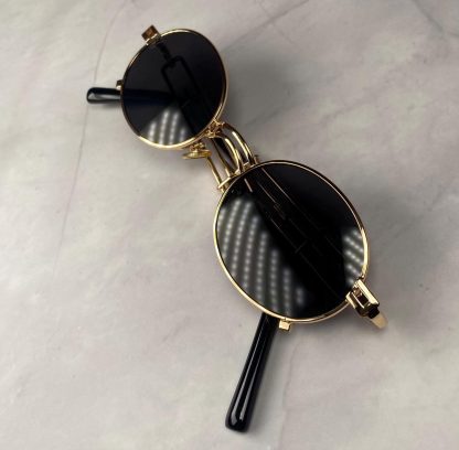 Retro punk round sunglasses - Image 7