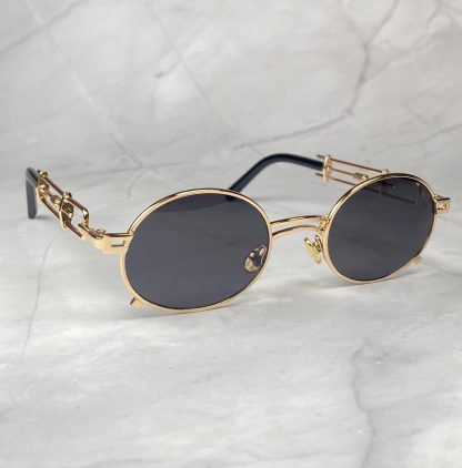 Retro punk round sunglasses - Image 6