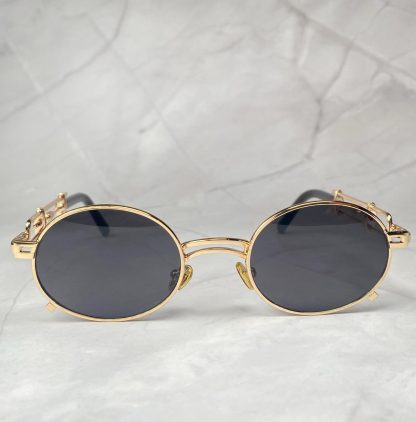 Retro punk round sunglasses