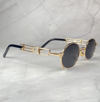 Retro punk round sunglasses - Image 2