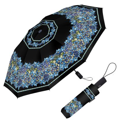 Colorful glass flower folding umbrella