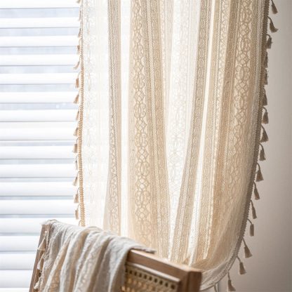 Lace tassel tulle curtain - Image 6