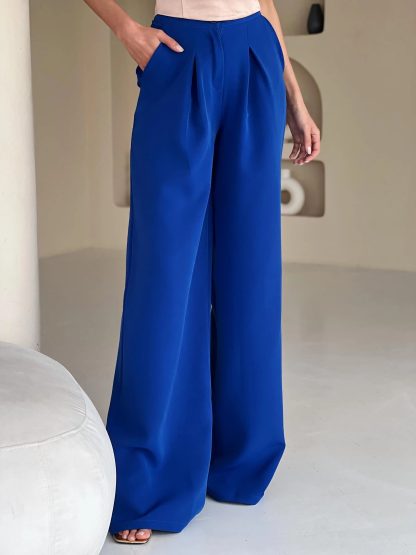 Klein blue wide-leg pants - Image 5