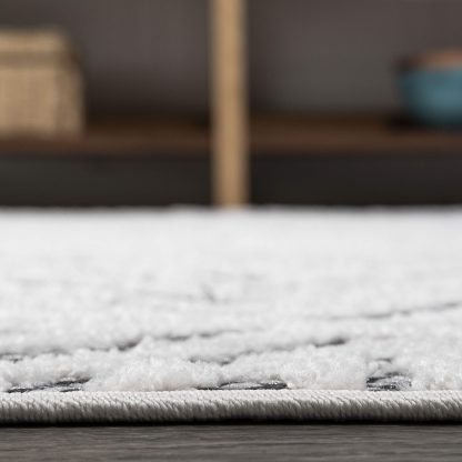 Geometric lines outdoor woven rug - Image 5