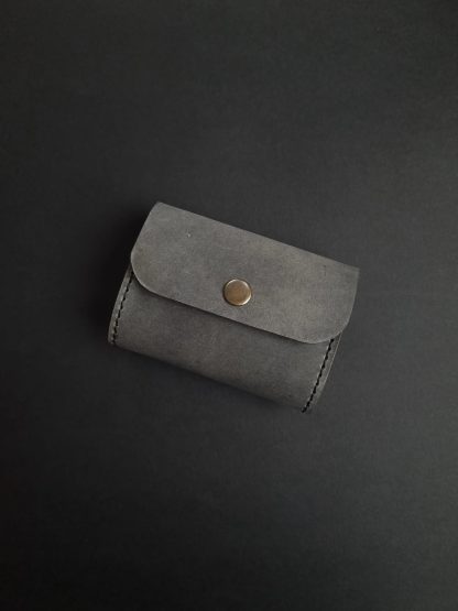 Grey Leather Card Holder - Image 4