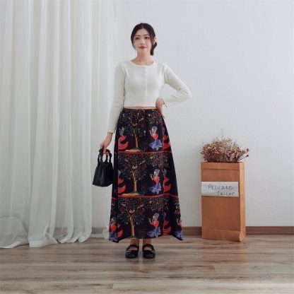 Literary retro skirt