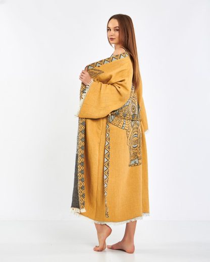 Art Print Long Cardigan Robe - Image 6