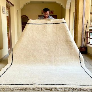 Natural pure handmade wool carpet