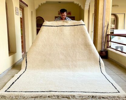 Natural pure handmade wool carpet