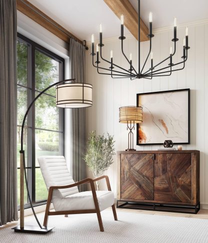 Retro artistic arc floor lamp - Image 10