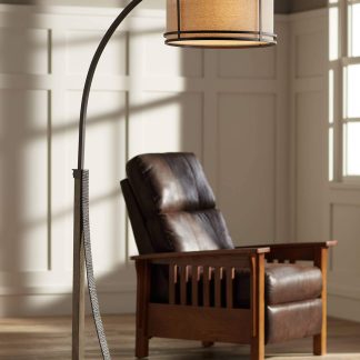 Retro artistic arc floor lamp