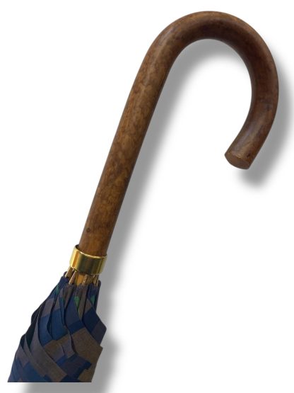 Retro plaid long handle umbrella - Image 2