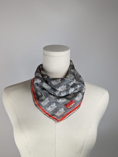 Funny cartoon silk scarf - Image 2