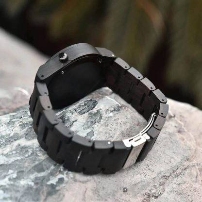 Mysterious rune pattern featured wooden watch - Image 3