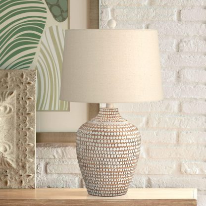 Retro woven texture table lamp - Image 7