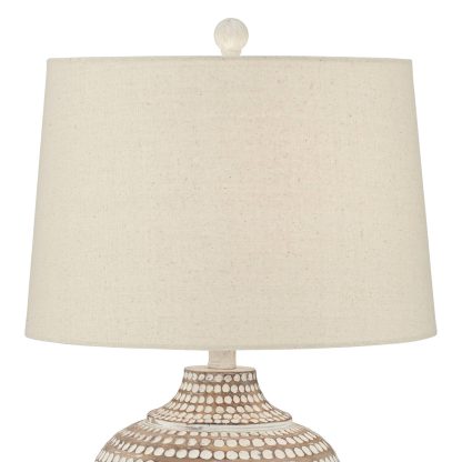 Retro woven texture table lamp - Image 4