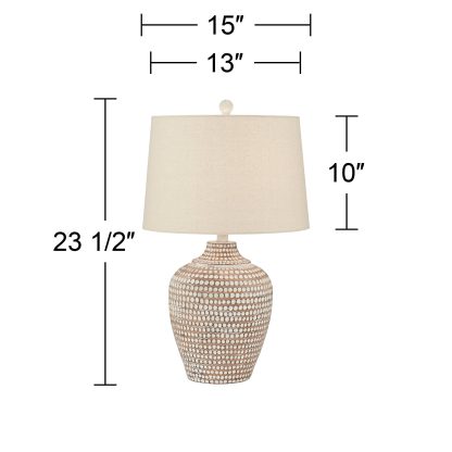 Retro woven texture table lamp - Image 2