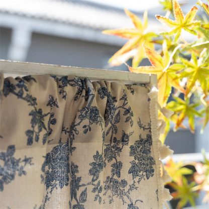 Blue and white tassel short curtain - Image 5