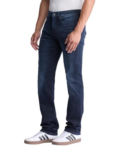 Dark blue washed straight jeans - Image 2