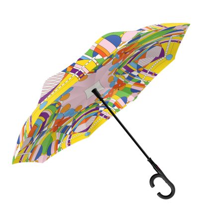 Artistic Graffiti Reverse Umbrella - Image 5