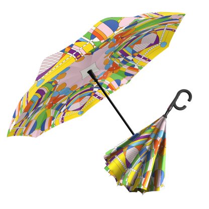 Artistic Graffiti Reverse Umbrella - Image 4