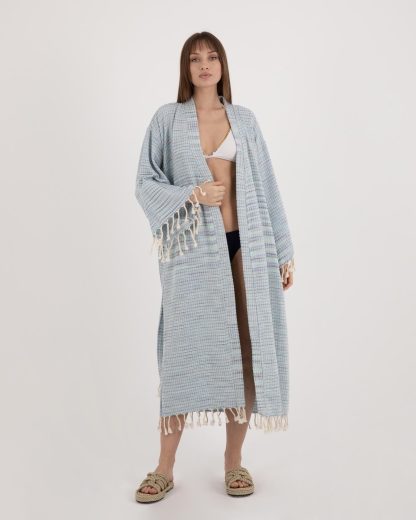 Slouchy woven bathrobe - Image 7