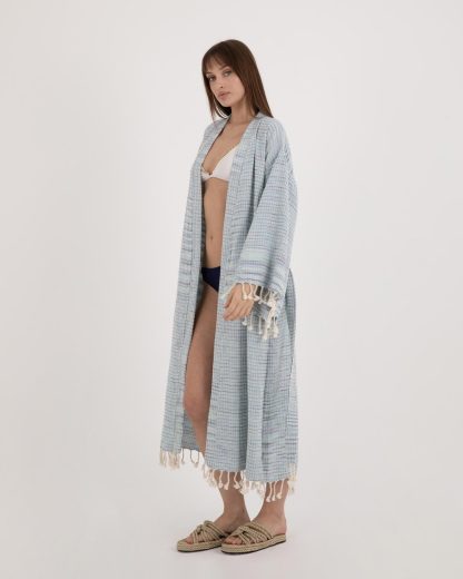 Slouchy woven bathrobe - Image 6