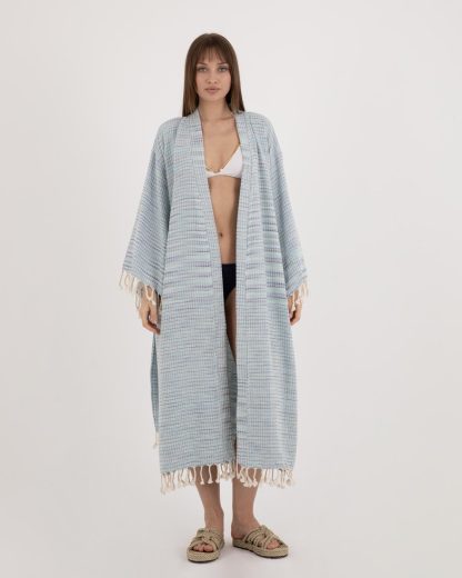 Slouchy woven bathrobe - Image 2