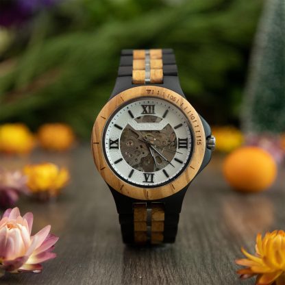 Wooden mechanical watch - Image 6