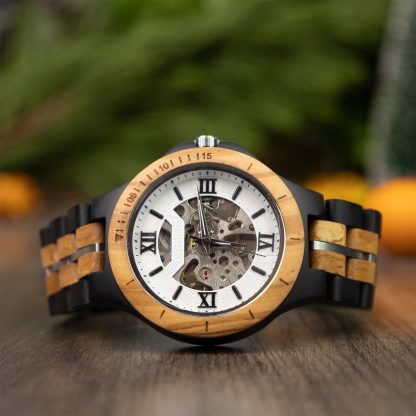 Wooden mechanical watch - Image 5