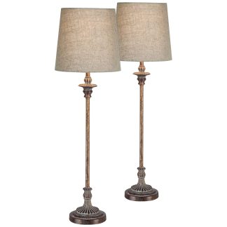 Vintage Linen Table Lamp