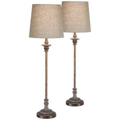 Vintage Linen Table Lamp