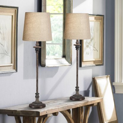 Vintage Linen Table Lamp - Image 4